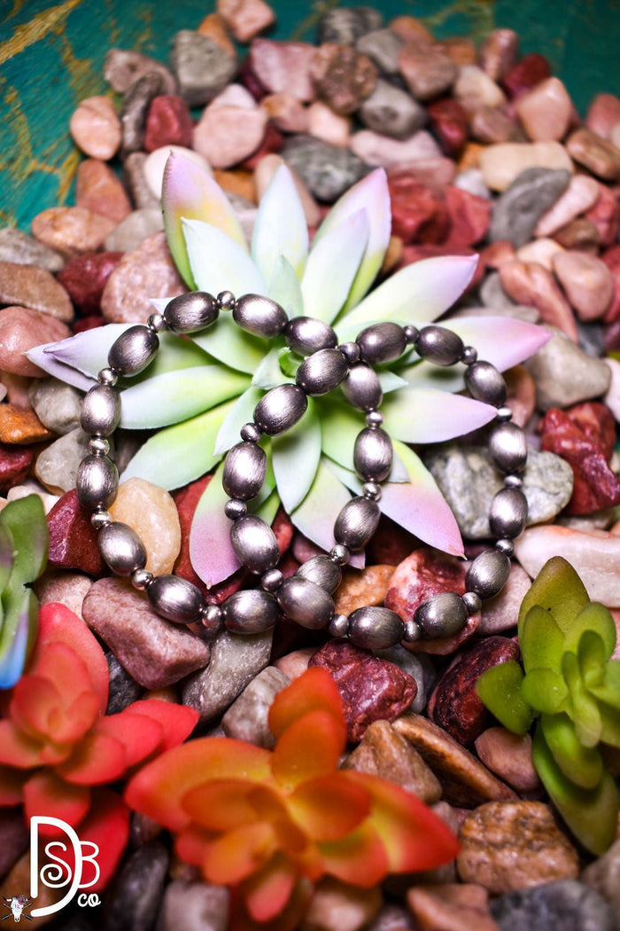10mm Oval Beaded Stretch Bracelet - Deadwood South Boutique & Company LLC