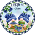 #17 Blueberry Hill Farm Sign, Gnomes,  Wreath Attachment, Wreath Sign, Wreath Center