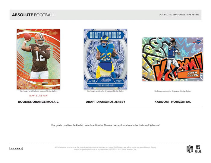 2025 - Panini Absolute Football | Mega Box