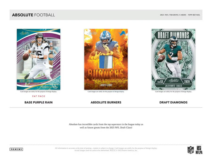 2025 - Panini Absolute Football | Mega Box