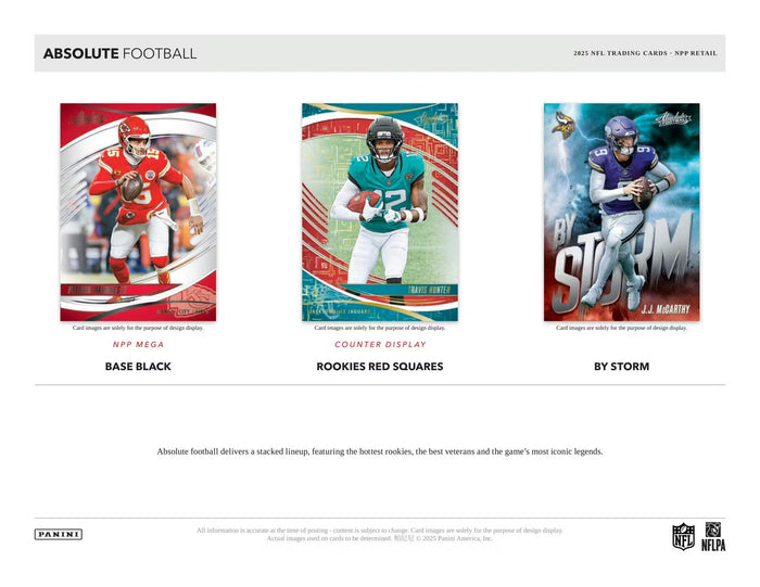2025 - Panini Absolute Football | Mega Box