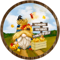 #23 Fall Gnome Sign,  Wreath Sign, Wreath Center, Wreath Attachment