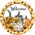 #28 Welcome Sign,  Wreath Sign, Wreath Center, Wreath Attachment