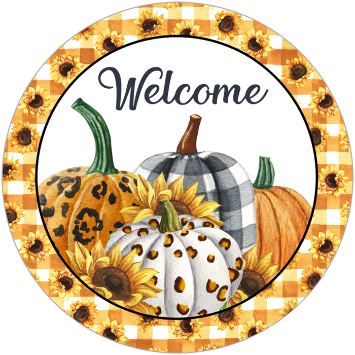 #28 Welcome Sign,  Wreath Sign, Wreath Center, Wreath Attachment