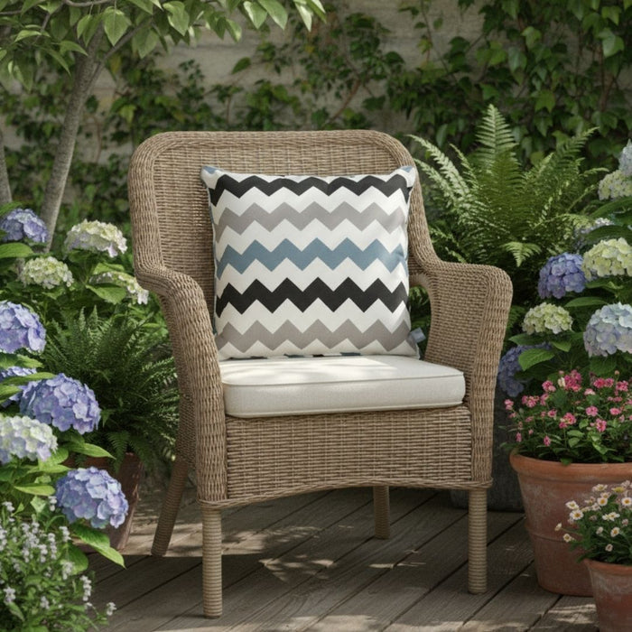 B Outdoor Cushion Chevron
