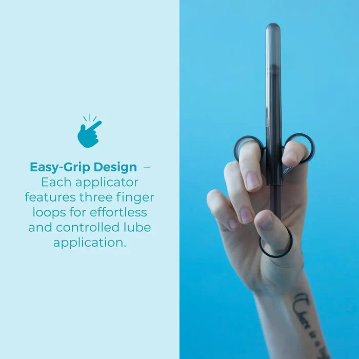 B-Vibe™ B-Vibe Personal Lubricant Applicator 3-Pack - Mess-Free Internal Lube Application Black