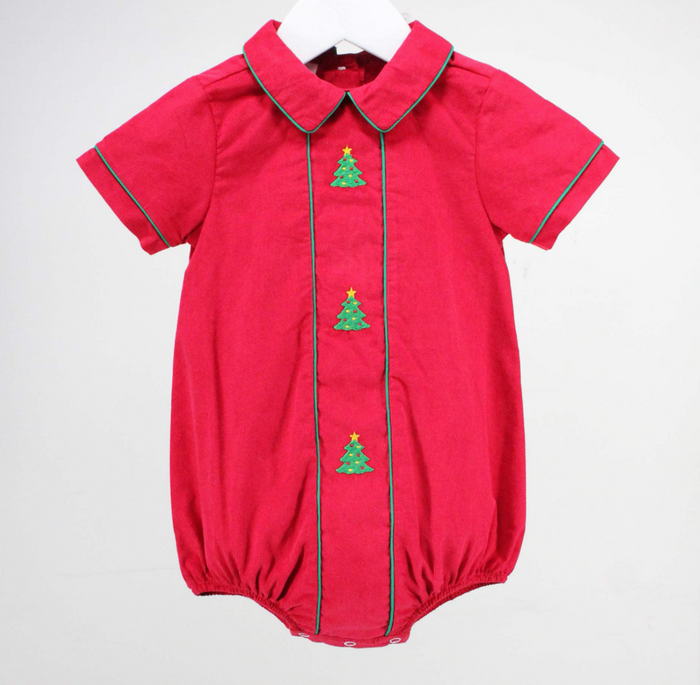 Baby Blessings-Red Christmas Tree Michael Bubble