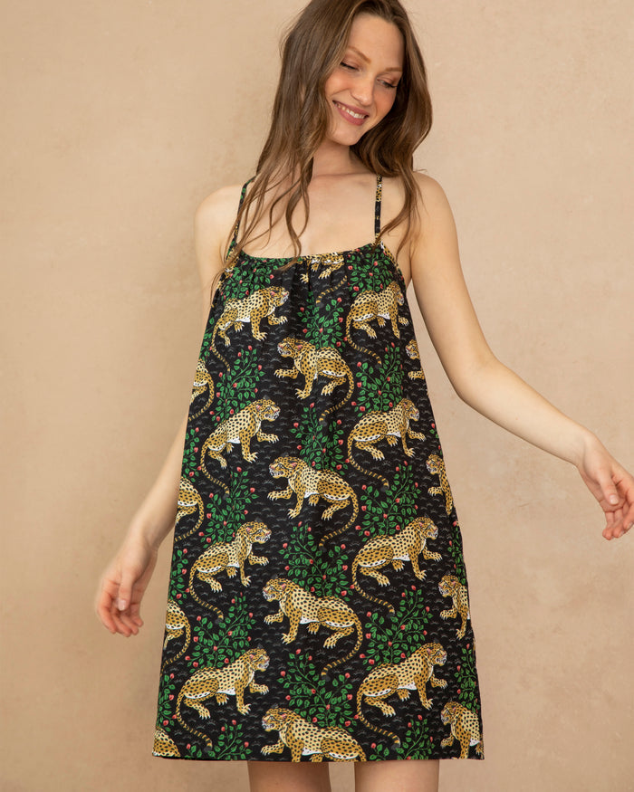 Bagheera - Cami Nightgown - Ink - Printfresh