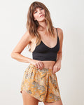 Bagheera - Eco Satin Sweet Dreams Shorts - Tobacco - Printfresh