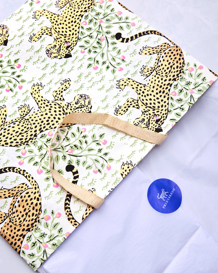 Bagheera - Handmade Gift Bag - Cream - Printfresh