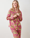 Bagheera - Lightweight Flannel Long PJ Set - Hot Pink - Printfresh