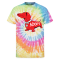 "Big Red Dog" Tie Dye T-Shirt - rainbow