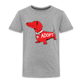 "Big Red Dog" Toddler Premium T-Shirt - heather gray