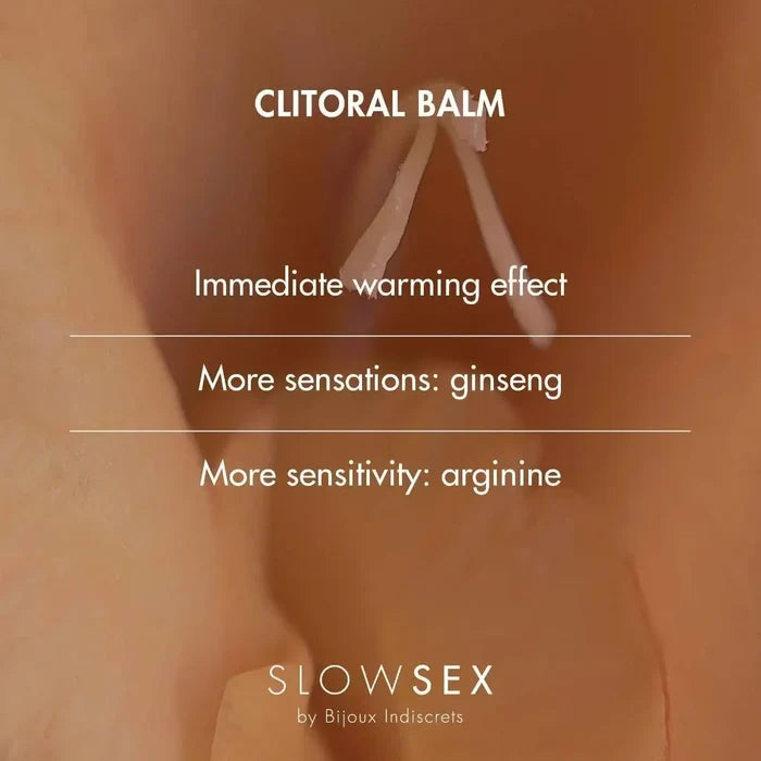 Bijoux Indiscrets Slow Sex Clitoral Balm - Warming Arousal Gel with Ginseng