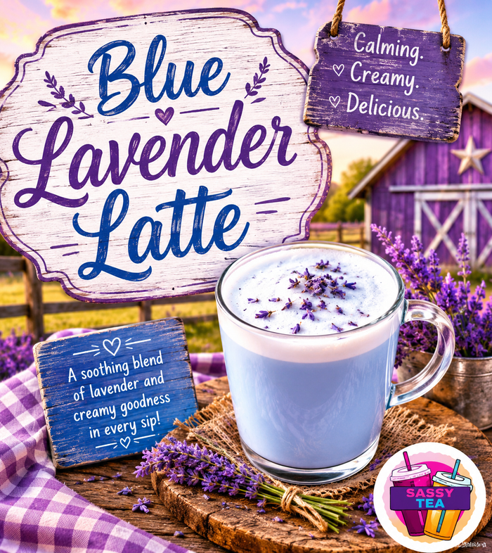 Blue Lavender Latte