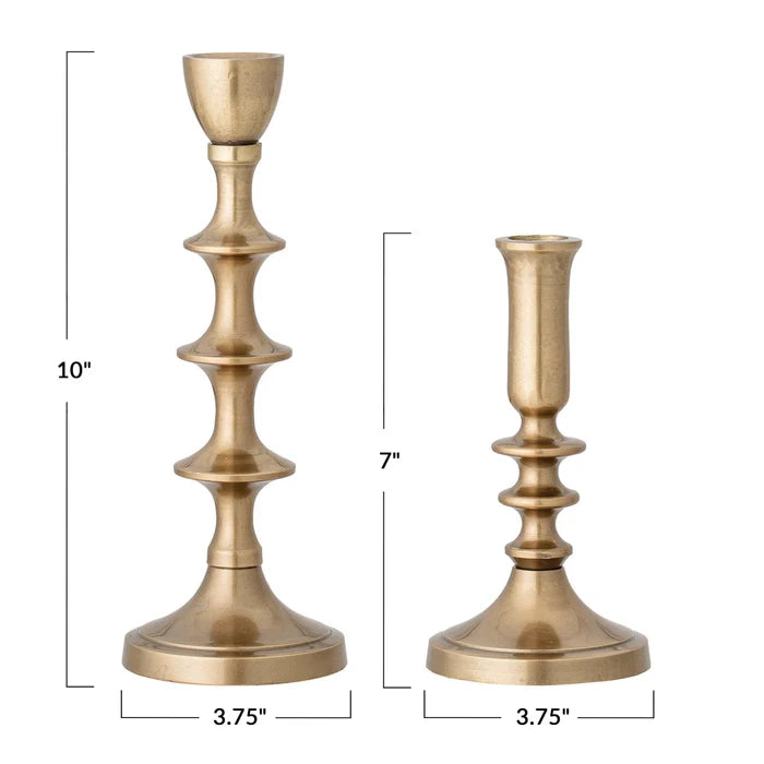 Candle - Taper Holder - Antique Gold - Findlay Rowe Designs