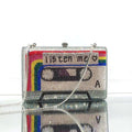 Cassette Tape Clutch Crystal Evening Bag