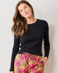 Cat Eye - Pointelle Long Sleeve - Shirt - Printfresh