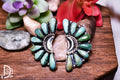 Crescent Stone Turquoise 1.25" Earrings - Deadwood South Boutique & Company LLC
