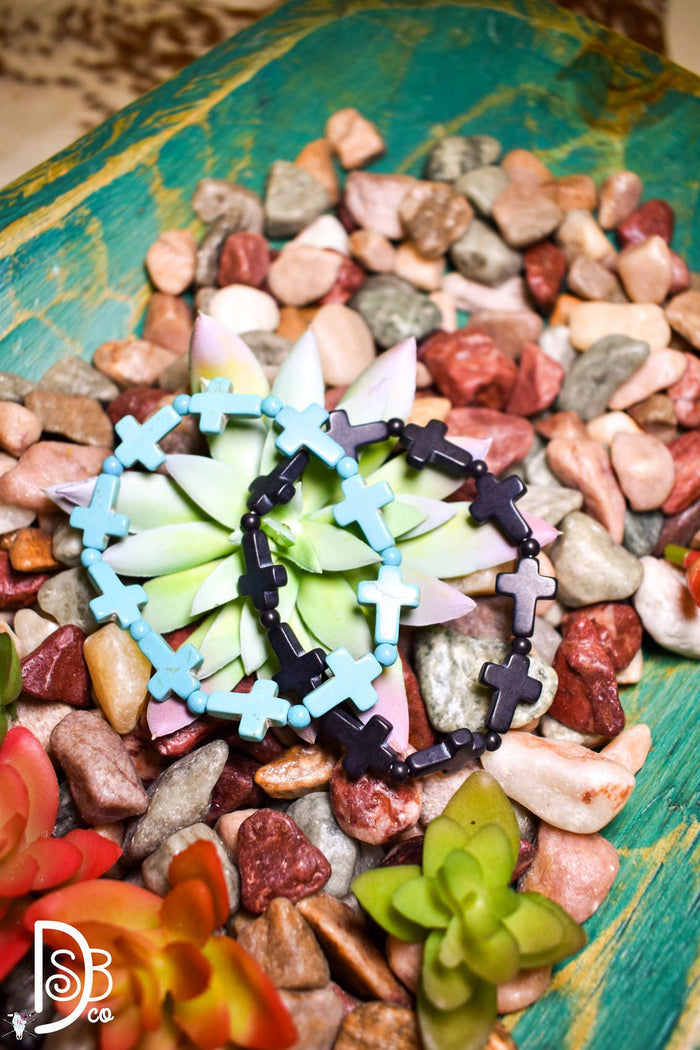 Cross Stretch Bracelet - Deadwood South Boutique & Company LLC