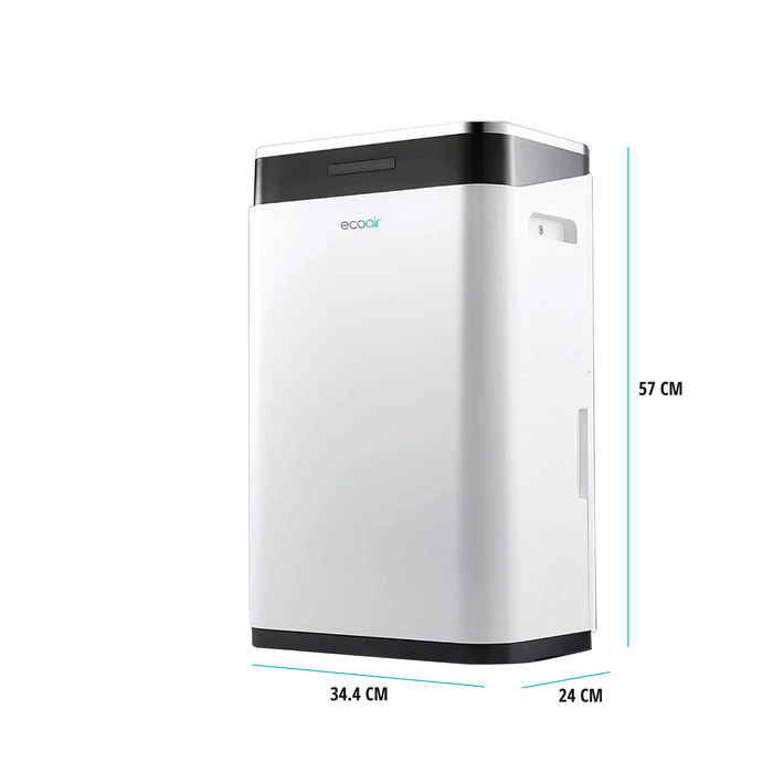 DC 26 Low Energy Digital Hygrometer Display Carbon Filter 26L Large 6.5L Tank 26L Compressor Dehumidifier 34.4x24x57cm