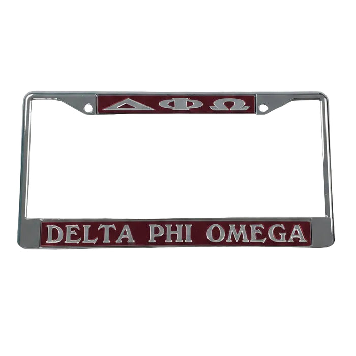 Delta Phi Omega Car License Frame