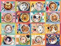 Easy Handling 275 Piece Jigsaw Puzzle - Puppy Lattes | Cobble Hill