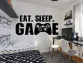 Eat Sleep Game Controller Wall Decal