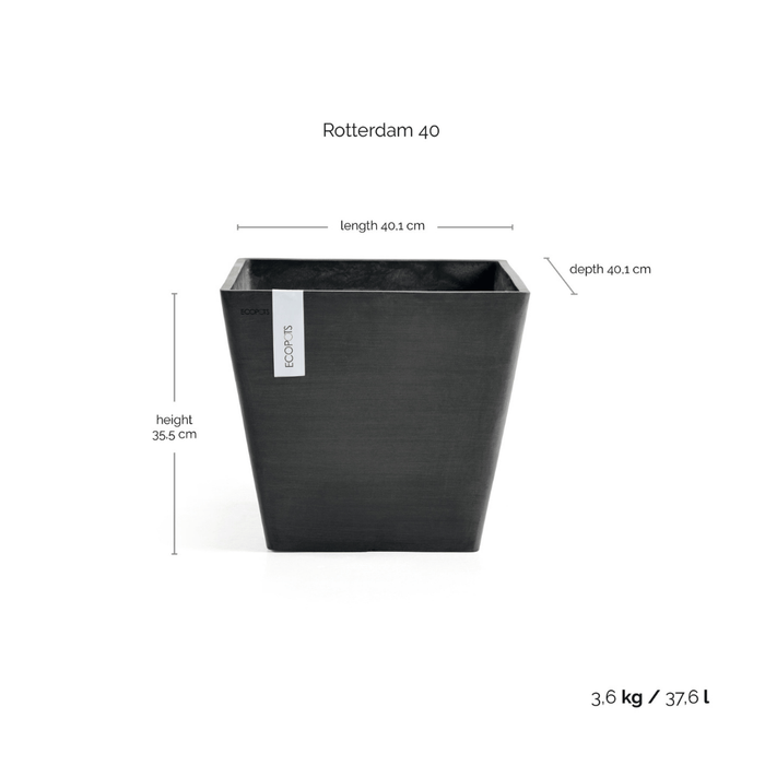 Ecopots Rotterdam Dark Grey