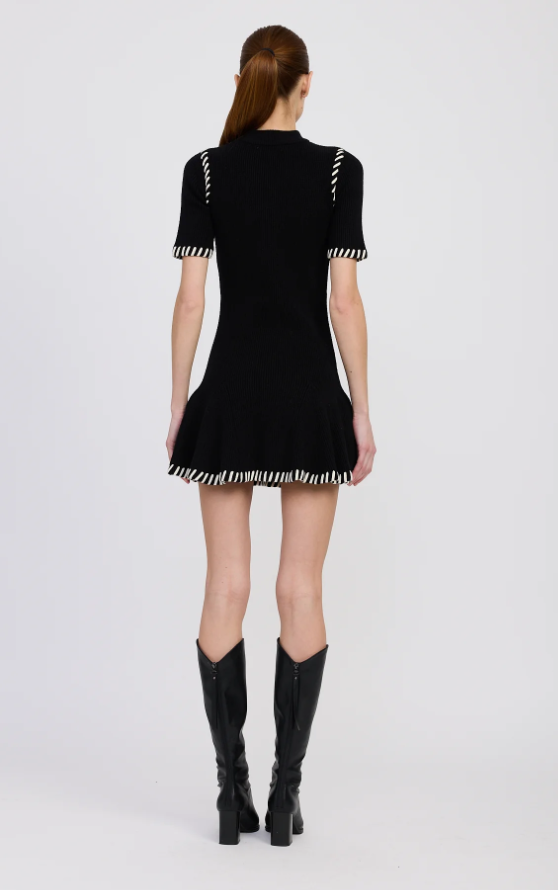 En Saison-Romilla Stitch Mini Dress