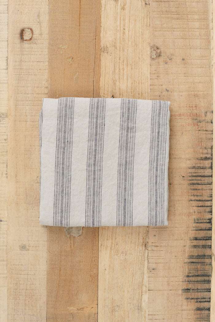 Hale Mercantile Home Bedding Euro Basix Stripe Pillowcase Nox/Sable / 26" L X 26" W