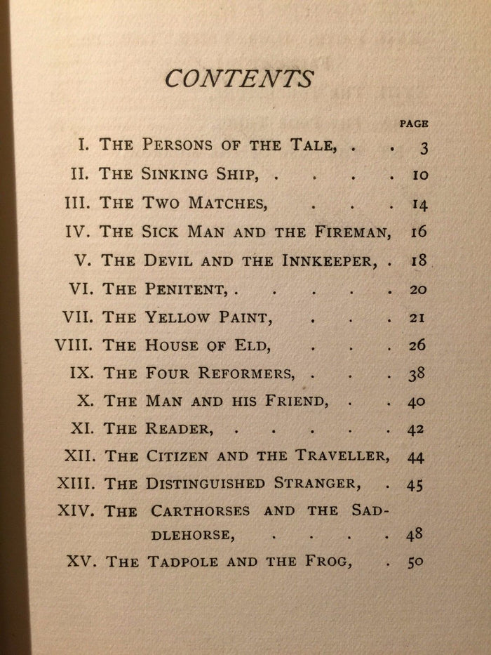 FABLES by ROBERT LOUIS STEVENSON, 1896 — RARE First Edition Scribner's
