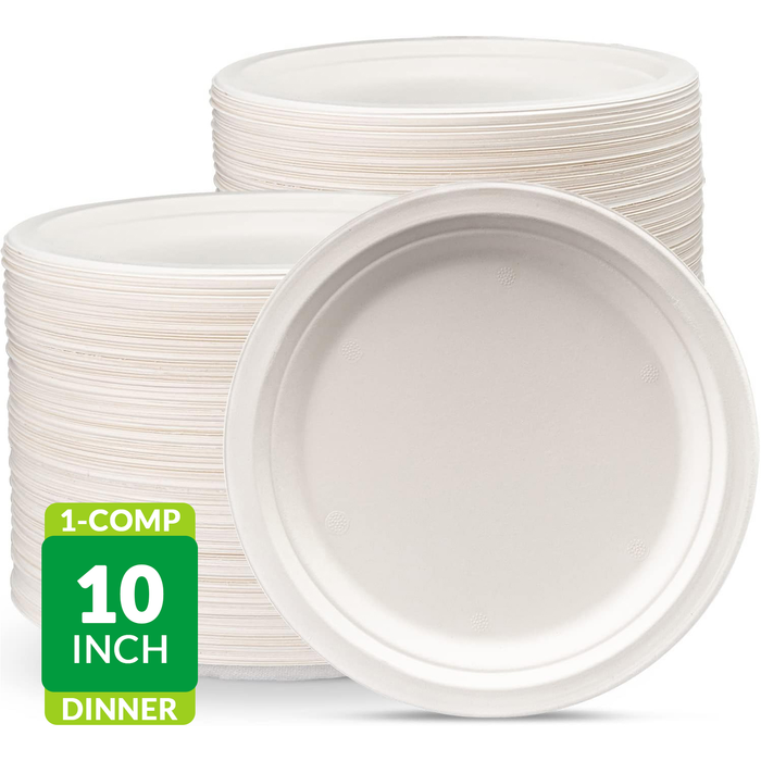 Fiber Paper Plate 10in 1-Comp