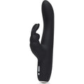 Lovehoney® Fifty Shades of Grey Greedy Girl Slimline Rabbit Vibrator Black