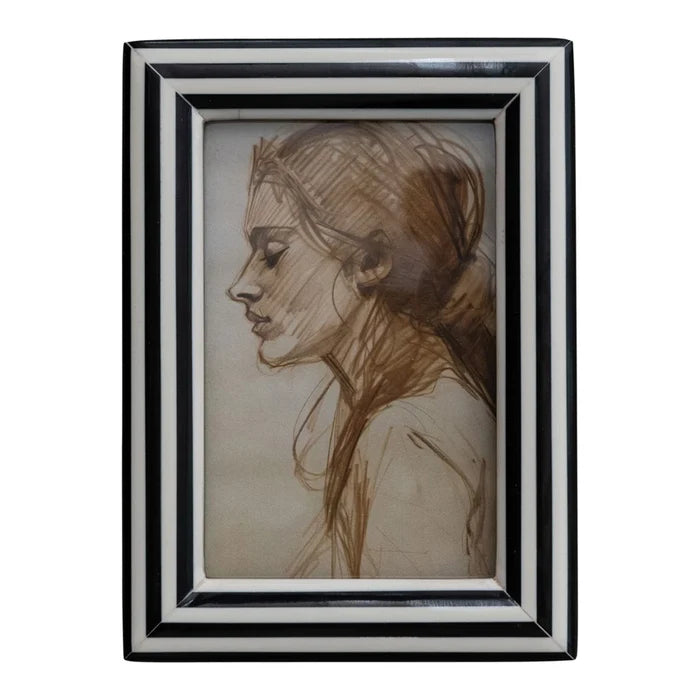 Frame - 4x6 - Black White Stripe - Findlay Rowe Designs
