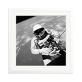 Gemini IV Spacewalk Framed Print White XL