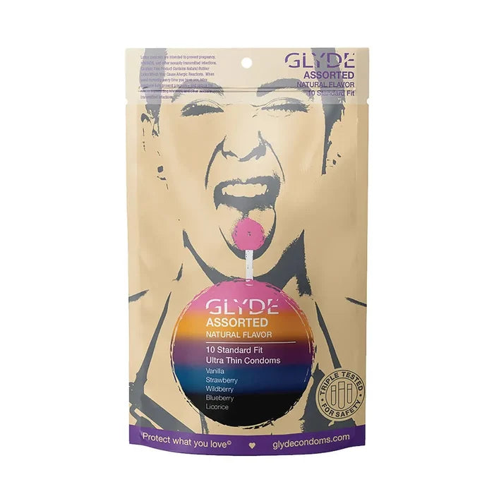 Glyde Organic Assorted Flavored Condoms - Rolik®