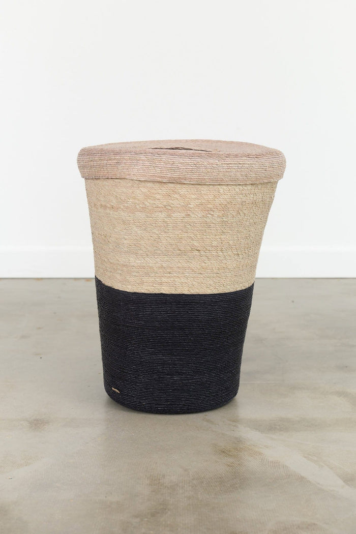 Makaua Home Baskets Hamper Basket Carbon / 16" D X 20" H