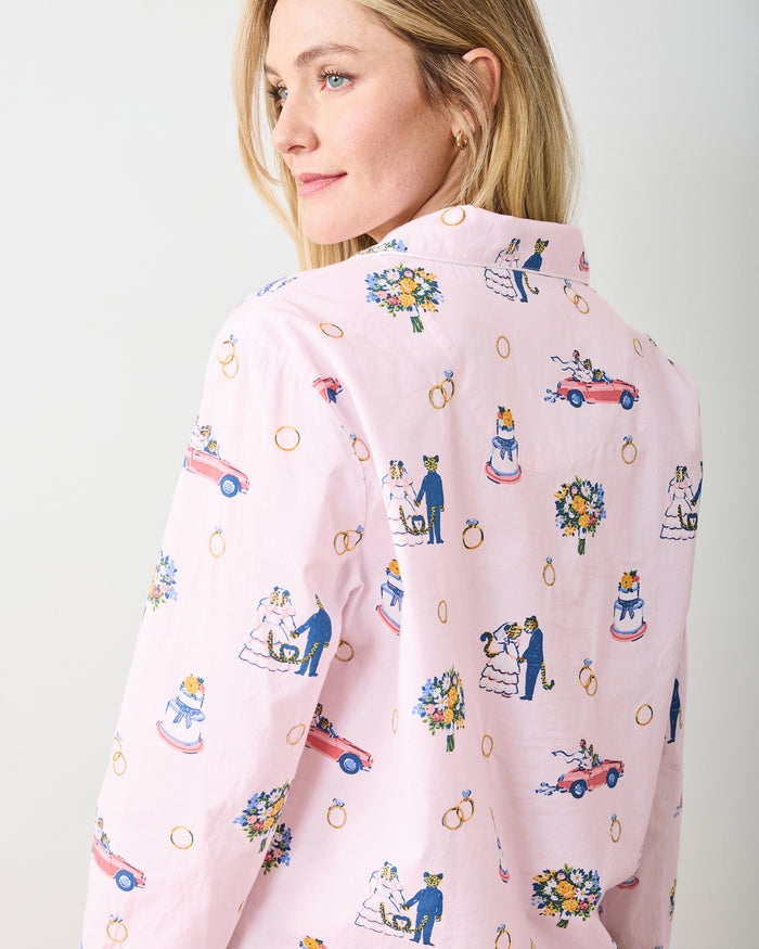 Happily Ever After - Petite Long PJ Set - Blush - Printfresh