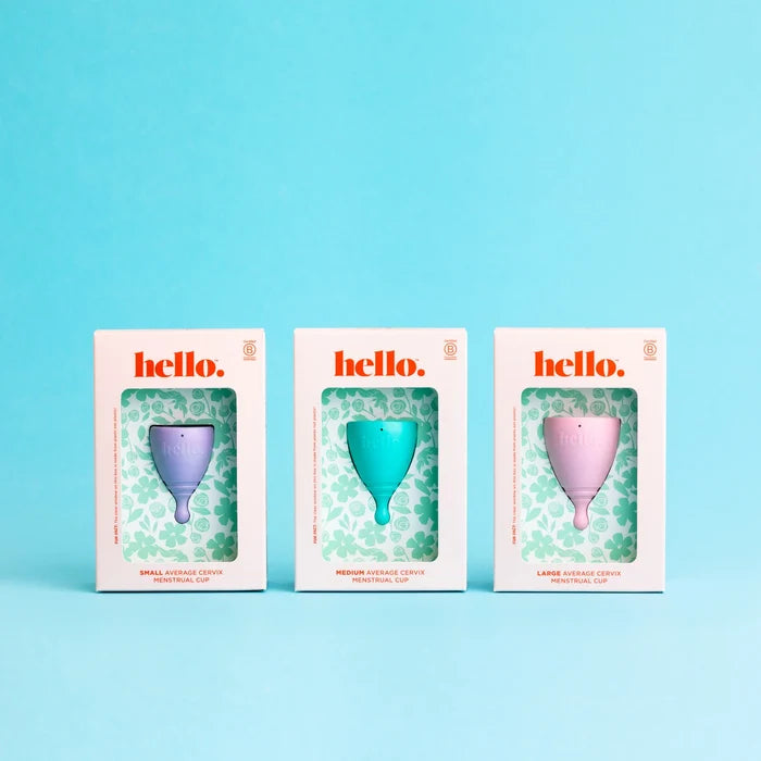Hello Period Average Cervix Menstrual Cup | Premium Silicone Reusable Gentle Leakproof