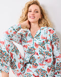 Hen House - Petite Long PJ Set - Soft Blue - Printfresh