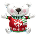 Holiday Polar Bear Balloon