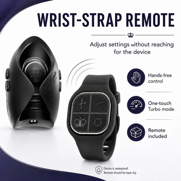 Hot Octopuss Pulse Solo Lux Remote Control Masturbator Black