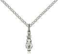 Infant of Prague medal 02091, Sterling Silver