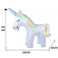 Inflatable Unicorn PVC Giant Water Spray Pool Float Kids Summer 2025 Backyard Party Splash Toy