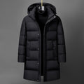 Insulating Men's Mid-Length Down Coat - Boxy, Polyester