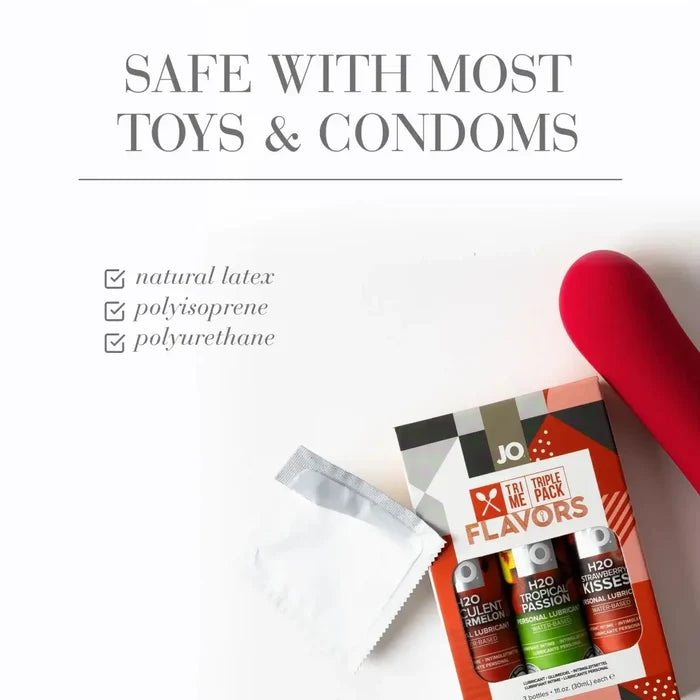 JO® Tri Me Triple Pack Flavors Lubricant Gift Set - Rolik®