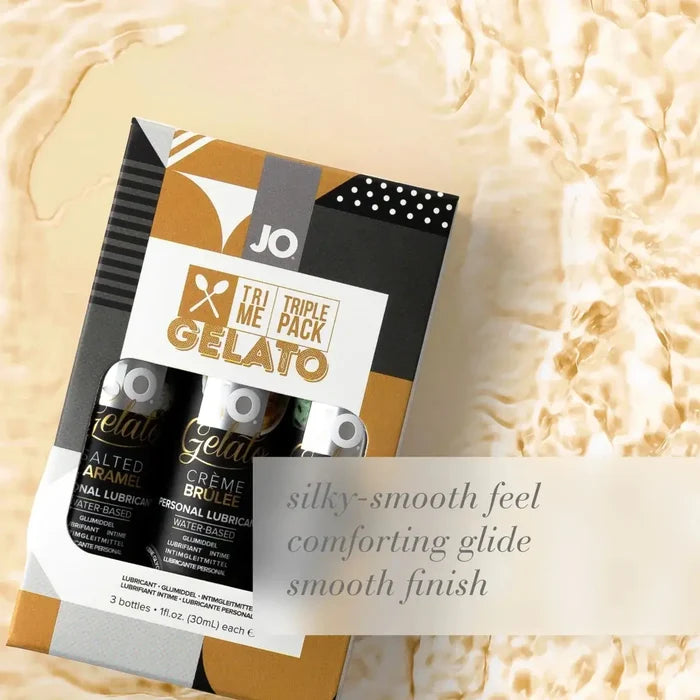 JO® Tri Me Triple Pack Gelato Flavors Lubricant Gift Set - Rolik®