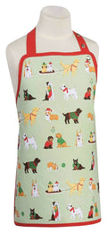 Kids Apron Holiday Pups