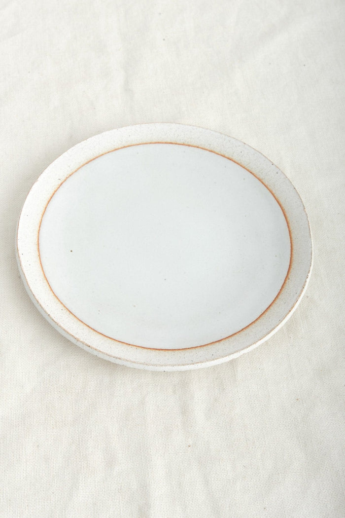 MQuan Art Ceramics Large Full Moon Dish White / 7.25" D